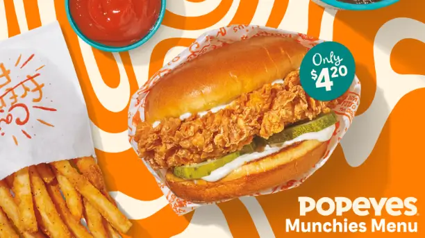 Popeyes Munchies Menu