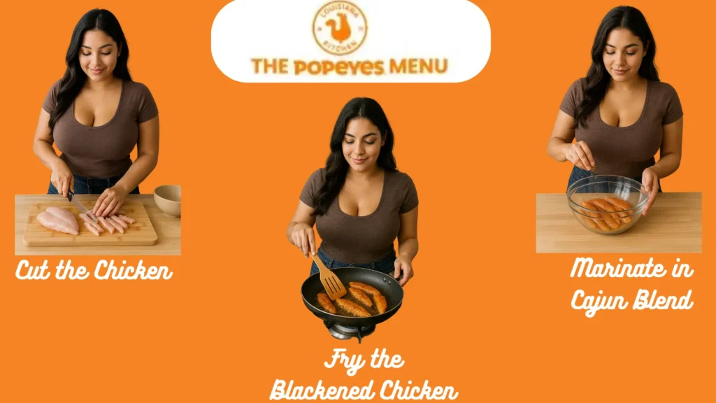 cooking steps of Blackened Tenders