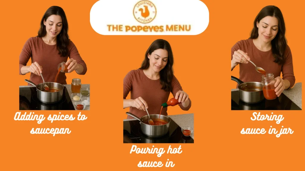preparation steps of making sweet heat sauce