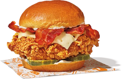 Popeyes Menu With Latest Prices September 2025 6 Spicy Bacon & Cheese Chicken Sandwich