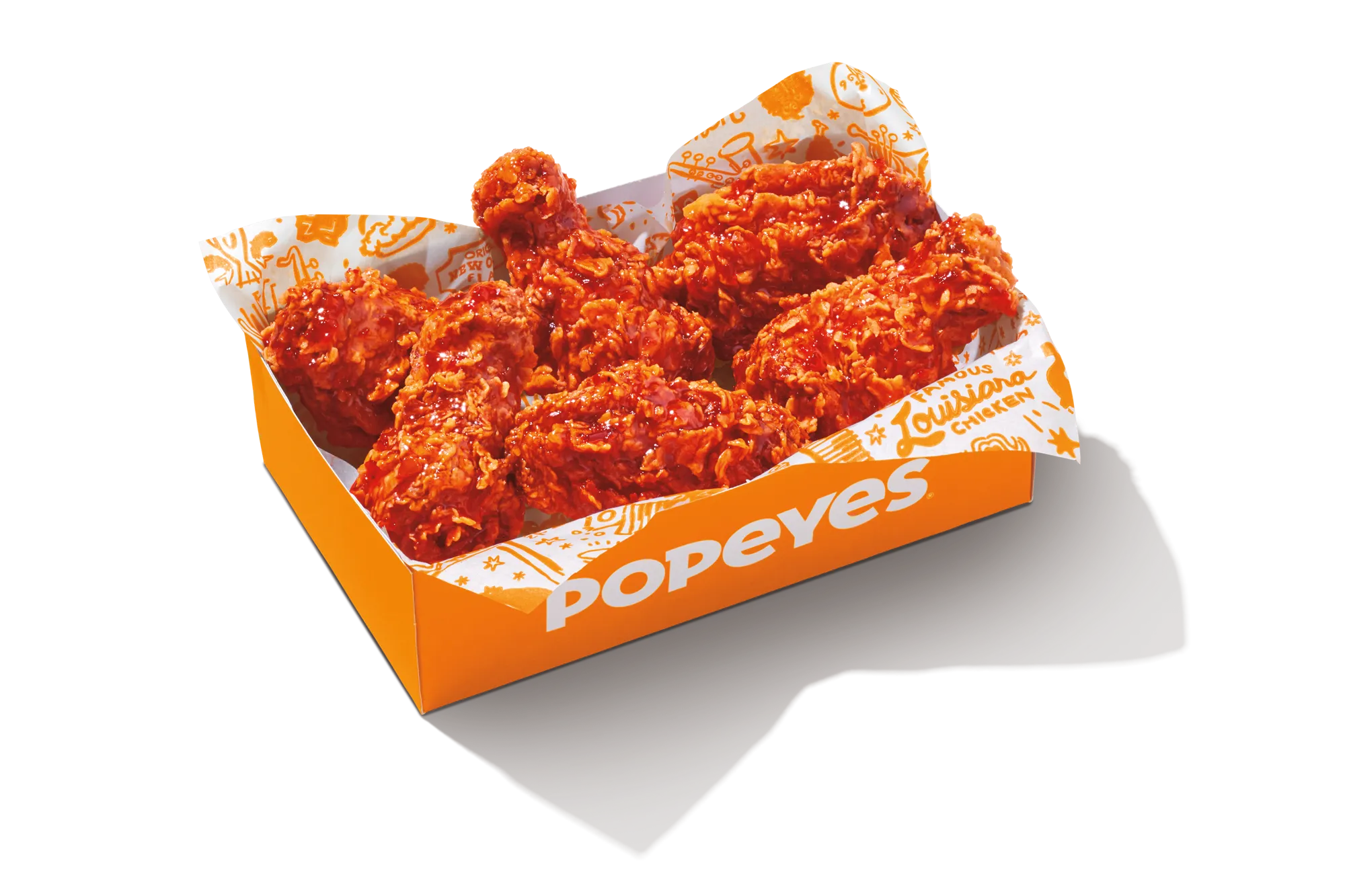 Popeyes Menu With Latest Prices September 2025 21 6 pc. Spicy Bone-In Wings