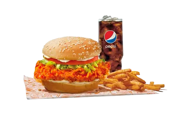 Fiery Buffalo Chicken Sandwich Meal - UAE Popeyes Menu
