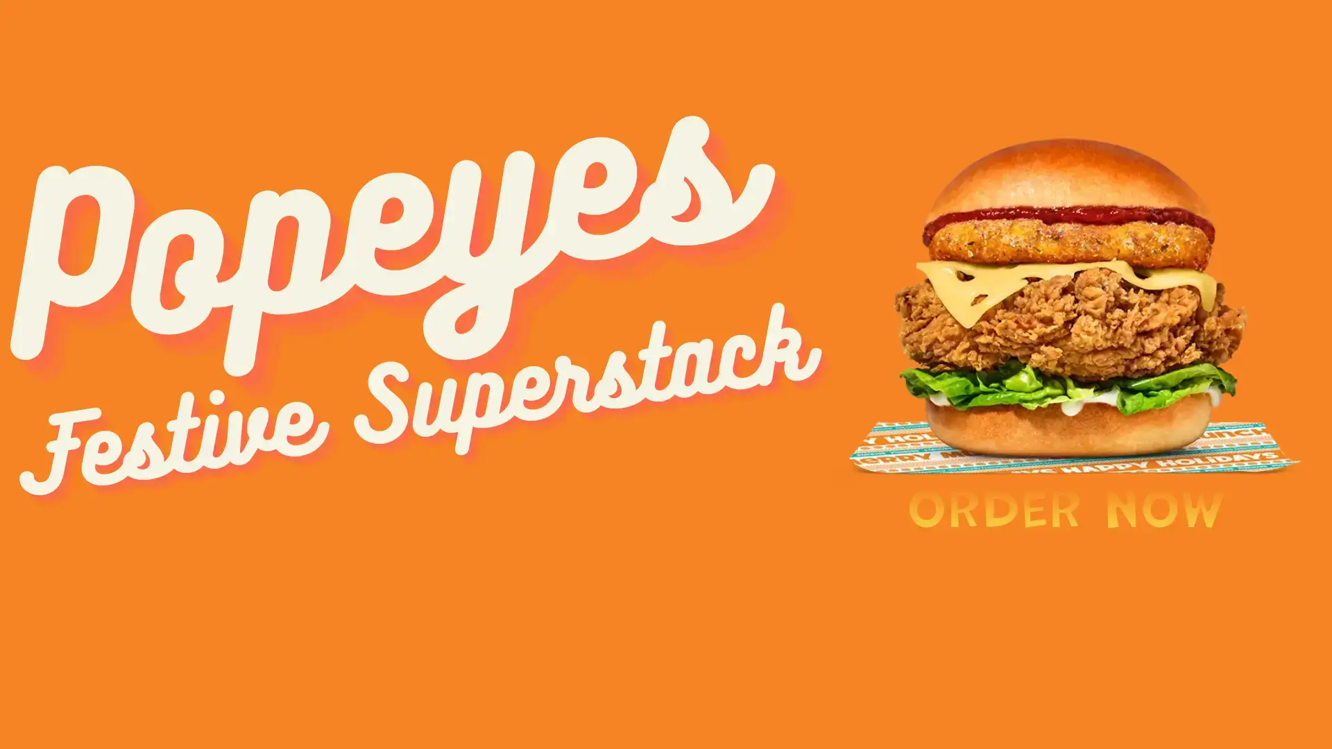 Popeyes Festive Superstack
