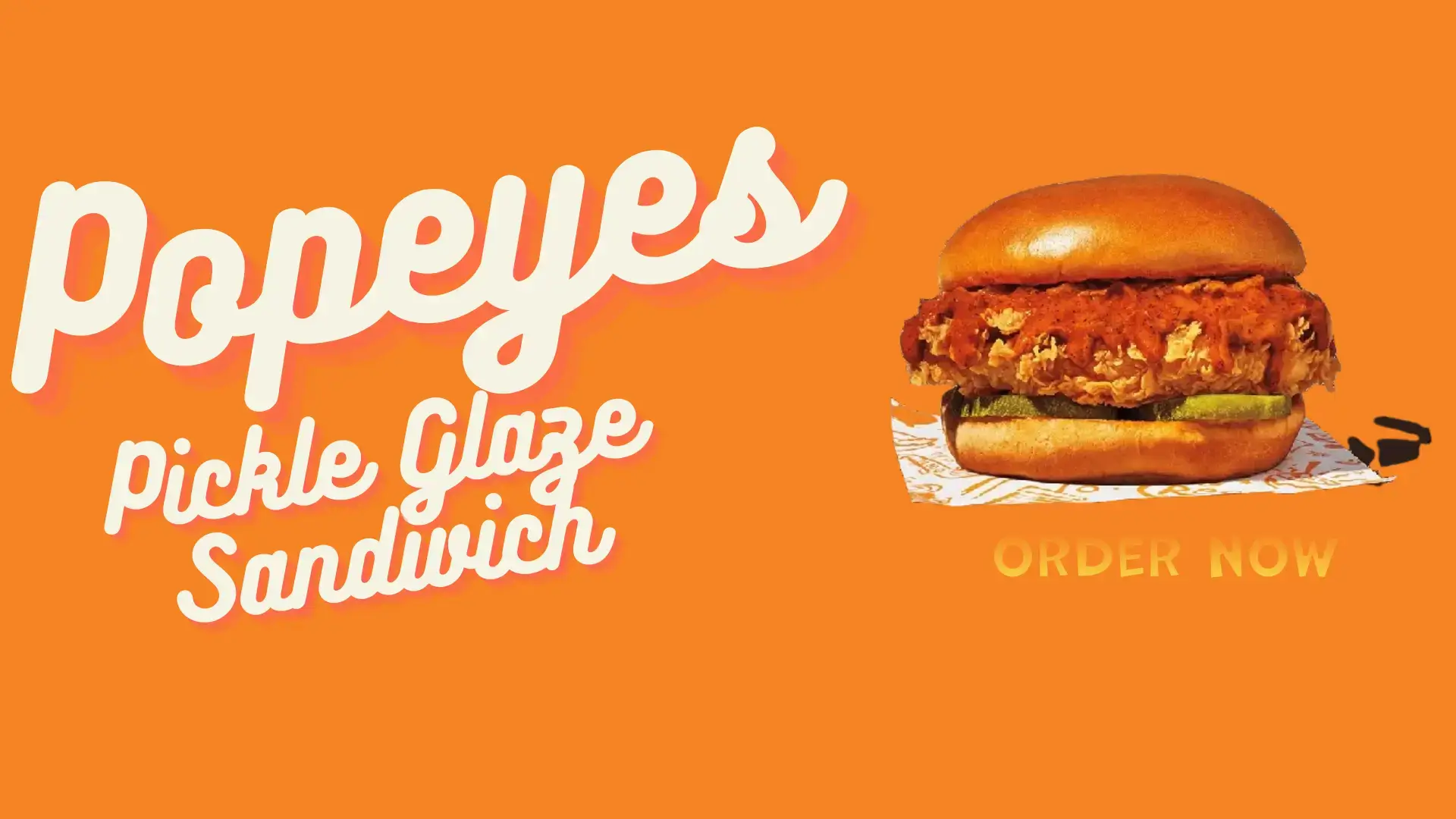 Popeyes Pickle Glaze Sandwich