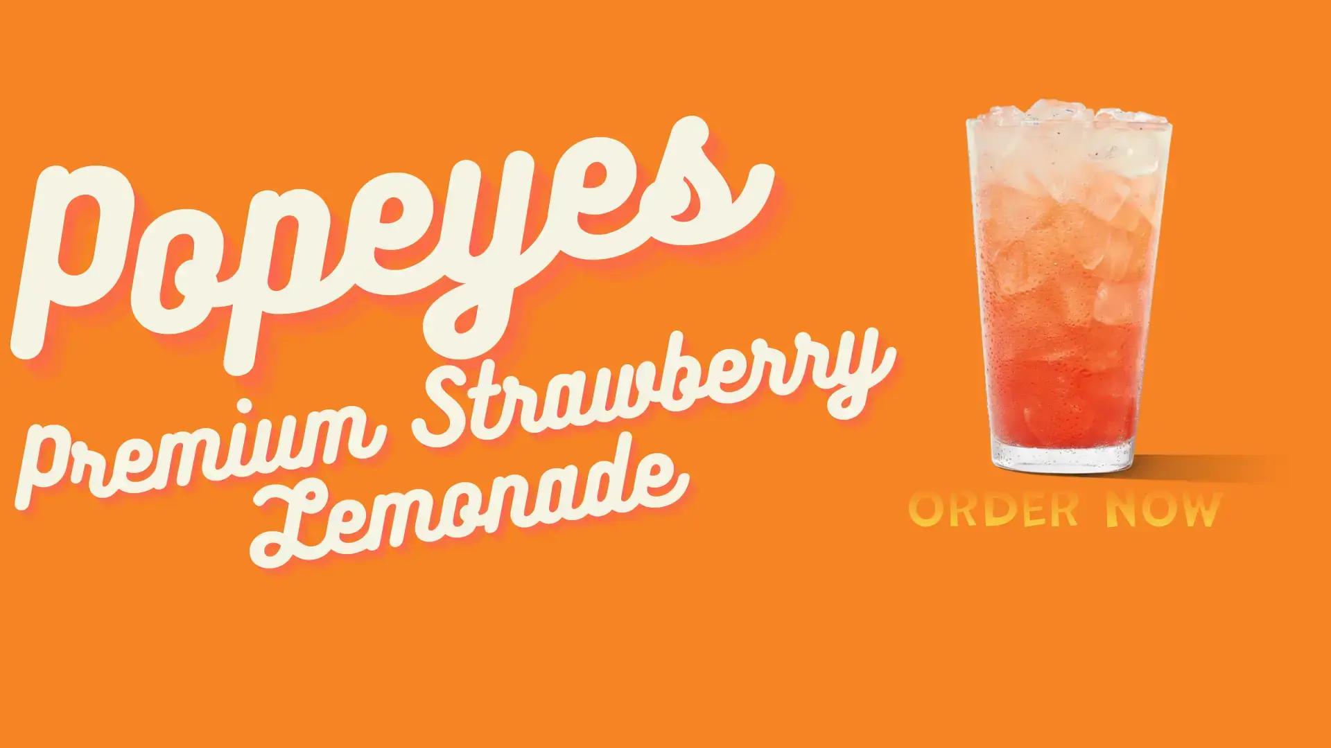 Popeyes Premium Strawberry Lemonade
